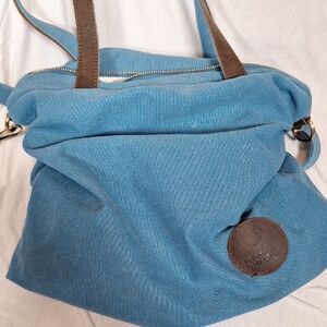 Blue Canvas Tote Bag